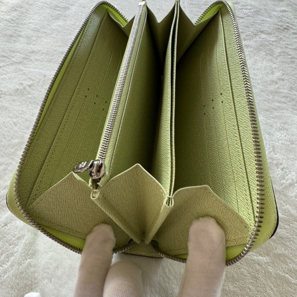 NEW Louis Vuitton Epi Zippy Wallet Vert Noto - M61863 🇯🇵 Japanese Exclusive - Picture 10 of 14